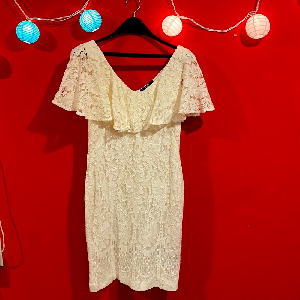 Ralph Lauren white lace dress